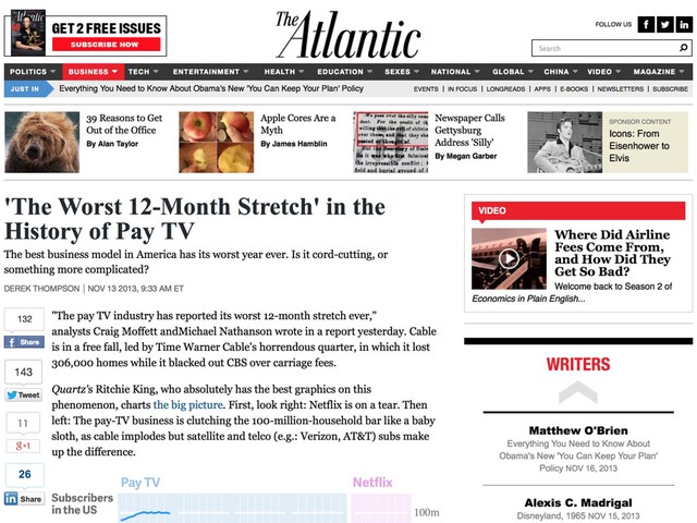 Atlantic post before being run through Diffbot