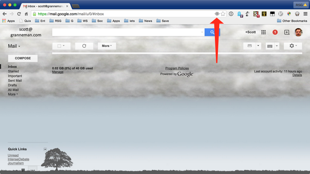 Gmail service handler icon